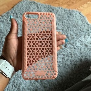 Light Pink/Peach see through phone case